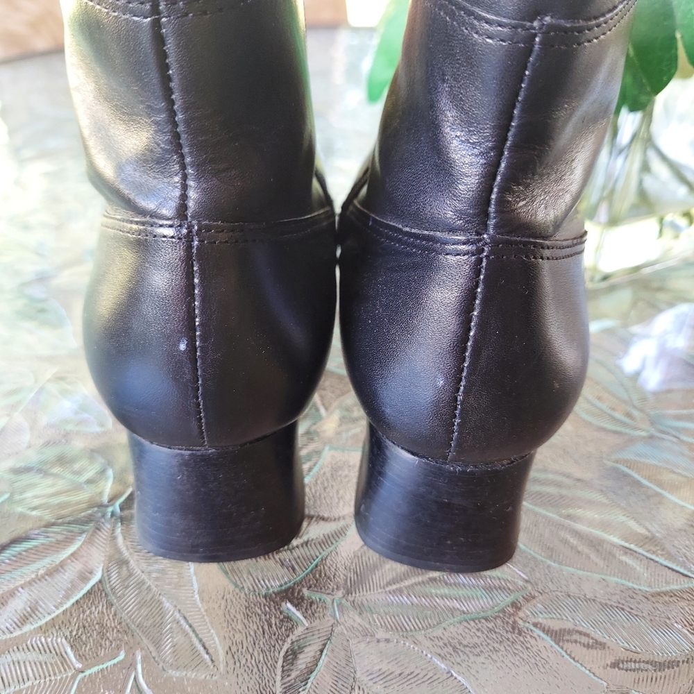 London fog black woman ankle  boots Size 7.5W. fall winter Comfy Fashion Christm - Picture 4 of 7